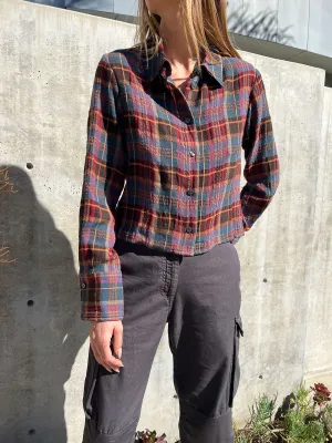 Austin Shirt in Mulberry Plaid - Mulberry