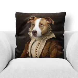 BARONESS OF BROWN - CUSTOM PET PORTRAIT THROW PILLOW