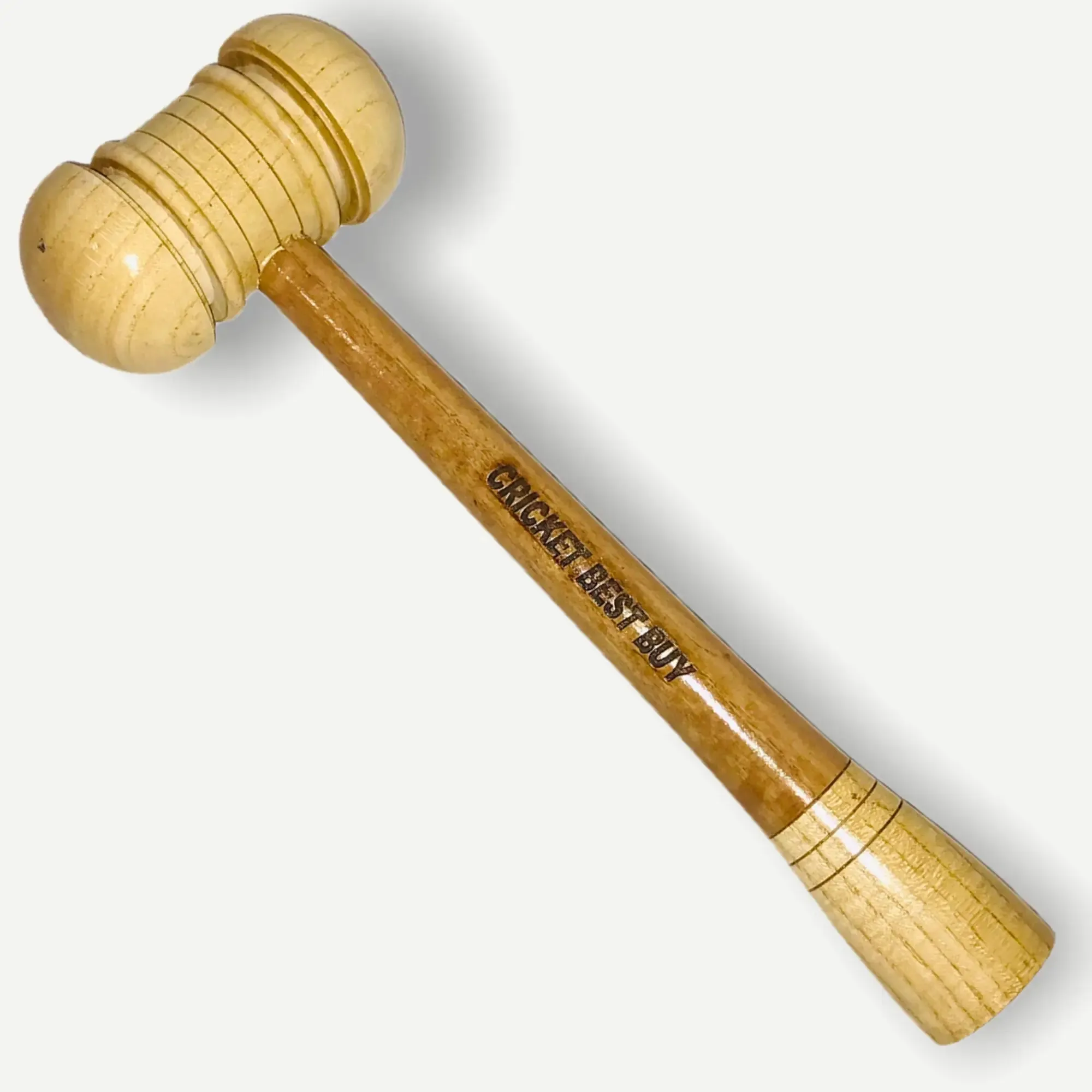 Cricket Bat Mallet and Grip Cone Combo by CBB Knock in Bat Apply Grip