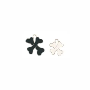 Crossbone Enamel Dog ID Tag