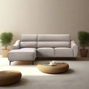 Diego Brown Fabric Sectional Sofa (Pet Friendly Fabric)