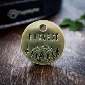 Handstamped Custom Made Dog Tags - Forrest