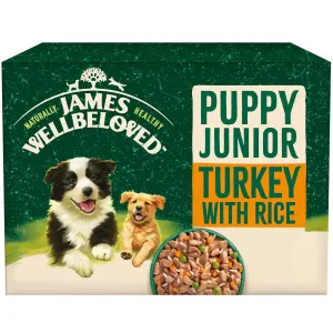 James Wellbeloved Puppy Pouches with Turkey & Rice