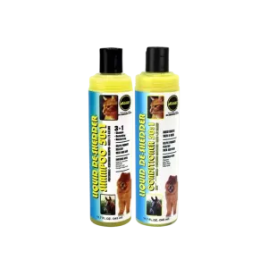 Liquid De-Shedder Shampoo and Conditioner Set 11oz by Wild Animal