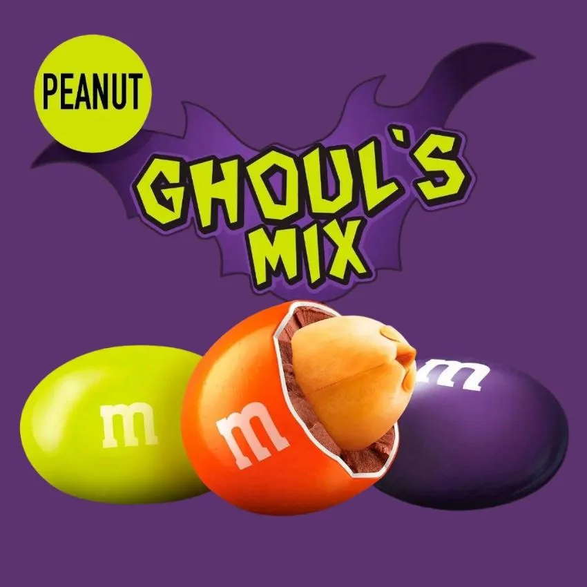 M&M's Ghoul's Mix Peanut Chocolate Candy Jar - 62 Oz