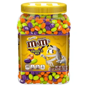 M&M's Ghoul's Mix Peanut Chocolate Candy Jar - 62 Oz