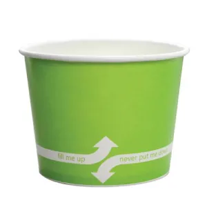 Paper Food Containers - 16oz Food Containers - Green (112mm) - 1,000 ct