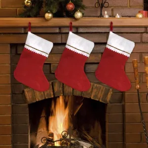 Red Felt 15" Christmas Stockings