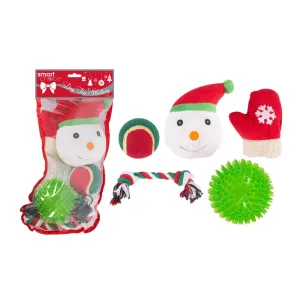 Smart Choice Rubber Christmas Dog Toy Stocking