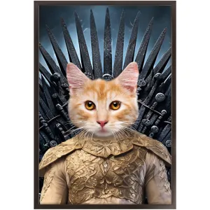 THE BONEROOM 1 - Game of Thrones & House Of Dragons Inspired Custom Pet Portrait Framed Satin Paper Print
