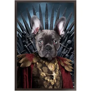 THE BONEROOM 3 - Game of Thrones & House Of Dragons Inspired Custom Pet Portrait Framed Satin Paper Print