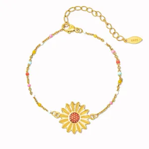 To My Best Friend "You Are My Sunshine" Sunflower Bracelet